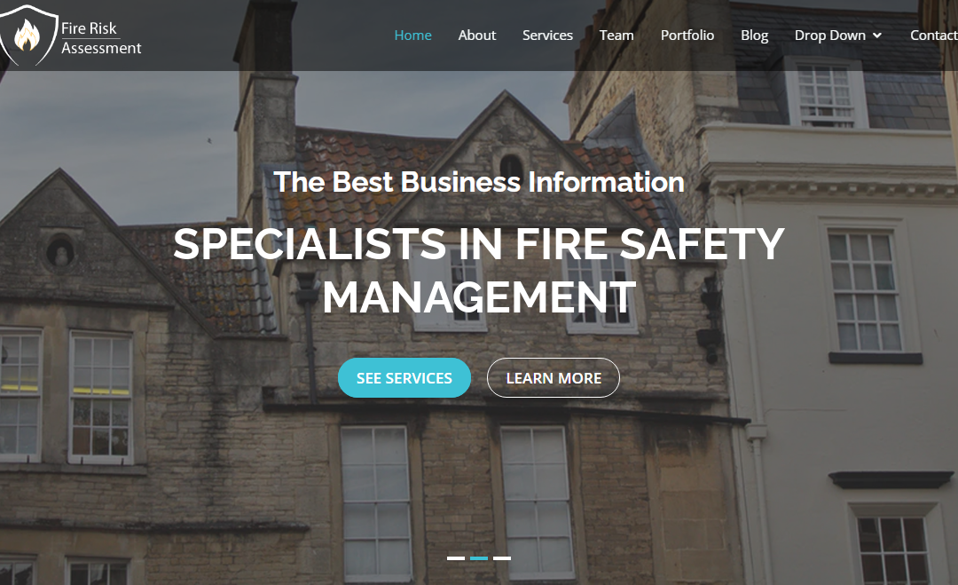 Website for Fire risk assessors.